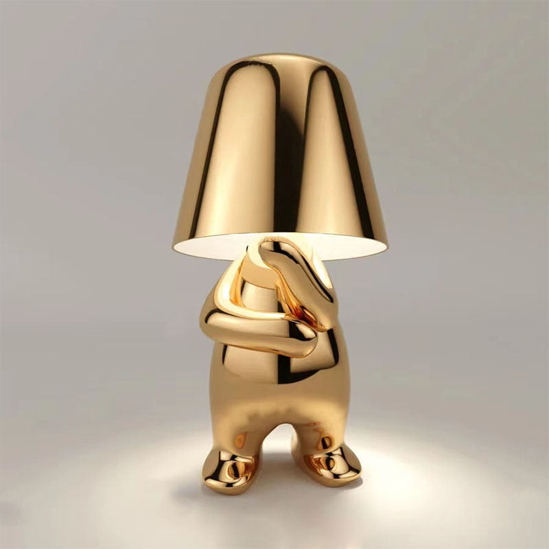 Modern Guld Metall LED Bordslampa