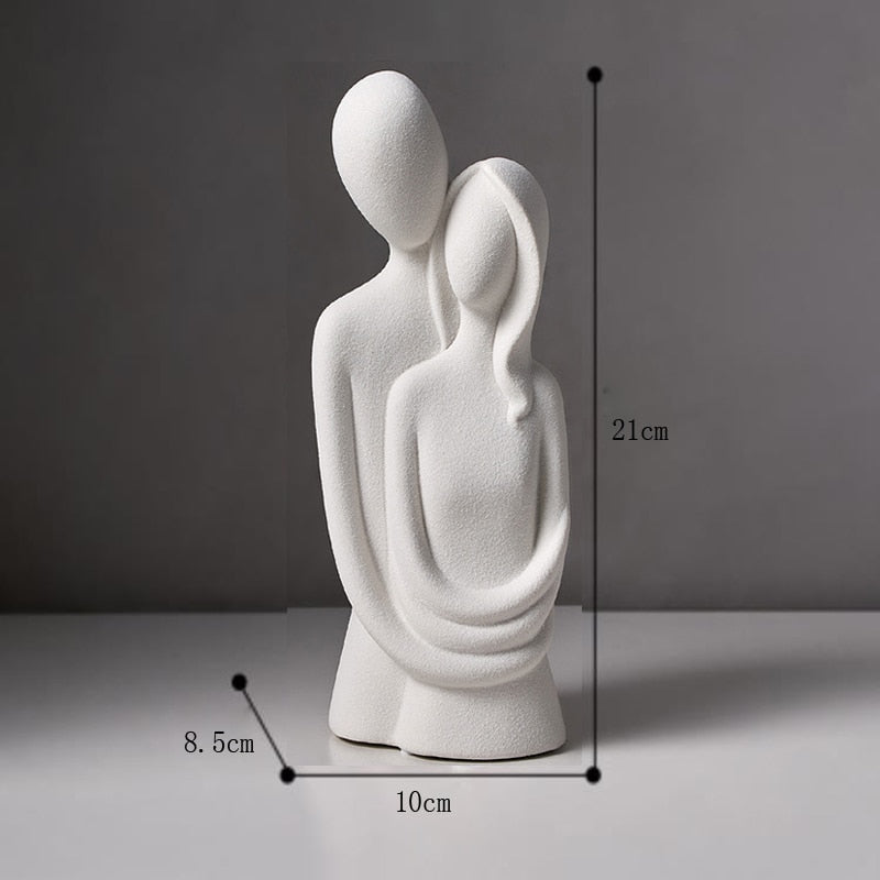 Carvallo – Keramisk Staty av Evig Kärlek med Modern Elegans