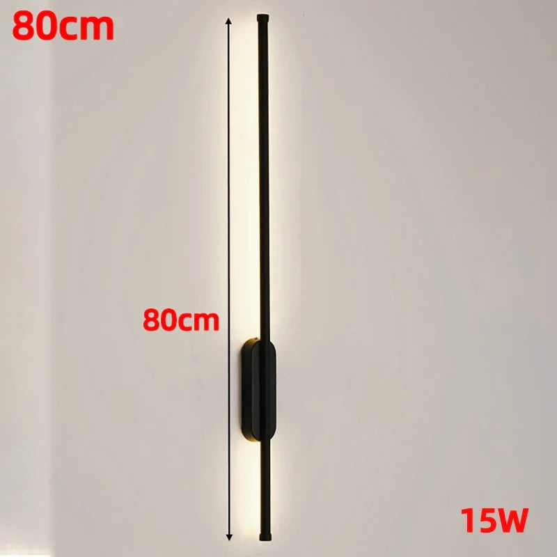 Modern nordisk LED vägglampa – Vägglampa för vardagsrum och sovrum