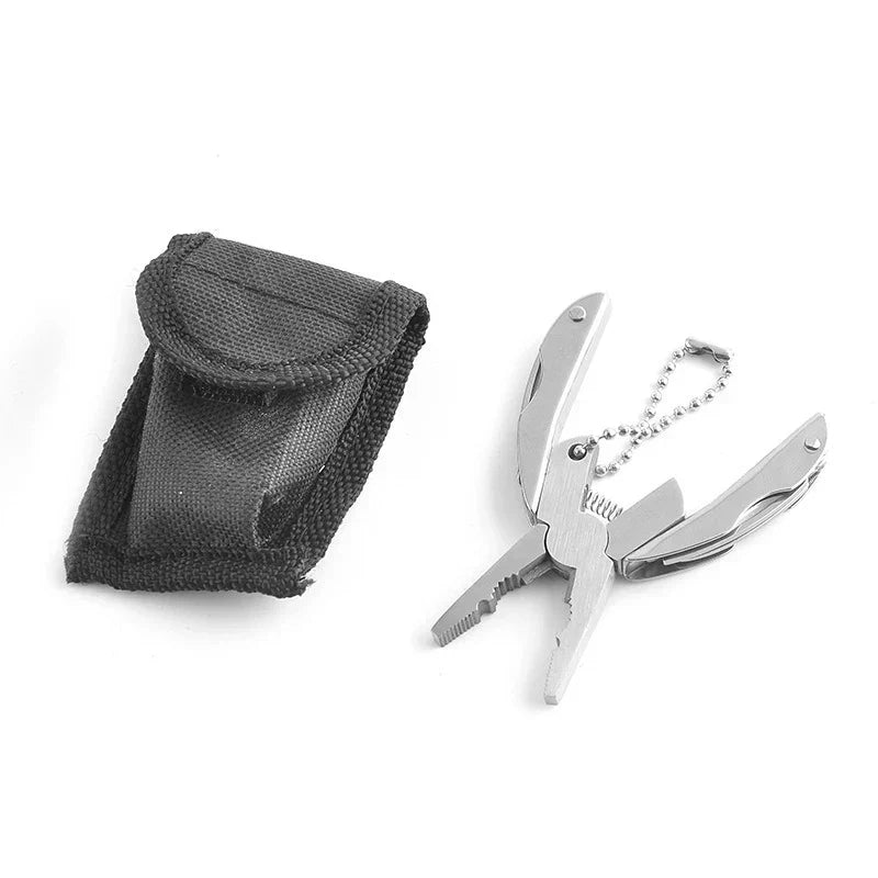 Carvallo-Multitool TrekMate | Fällbar tång med kniv | Nyckelringsformat | Utomhus och camping