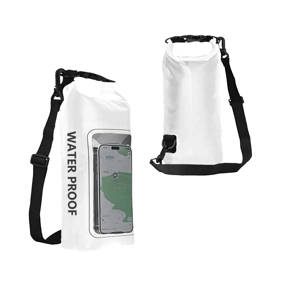 Carvallo Vattentät Dry Bag 2L | Med Touchscreen-Fönster | Utomhusväska för Kajak, Trekking &amp; Vattensport