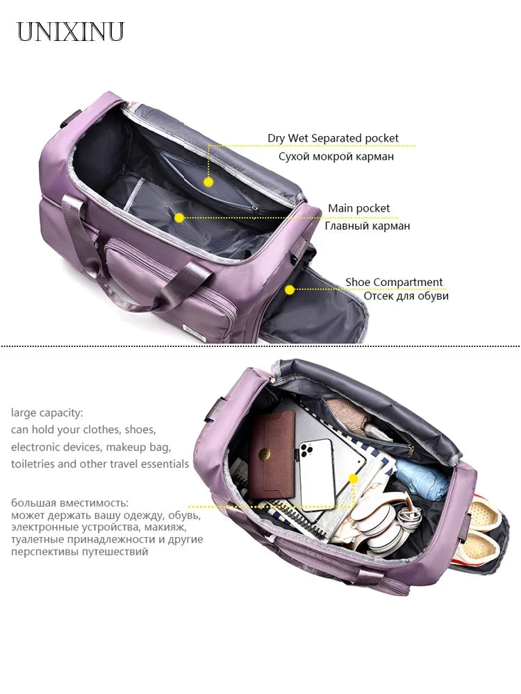Carvallo Veyora WeekAir | 35 L kapacitet | Med skofack &amp; våt/torr separation | För flygresor, sport &amp; helgturer