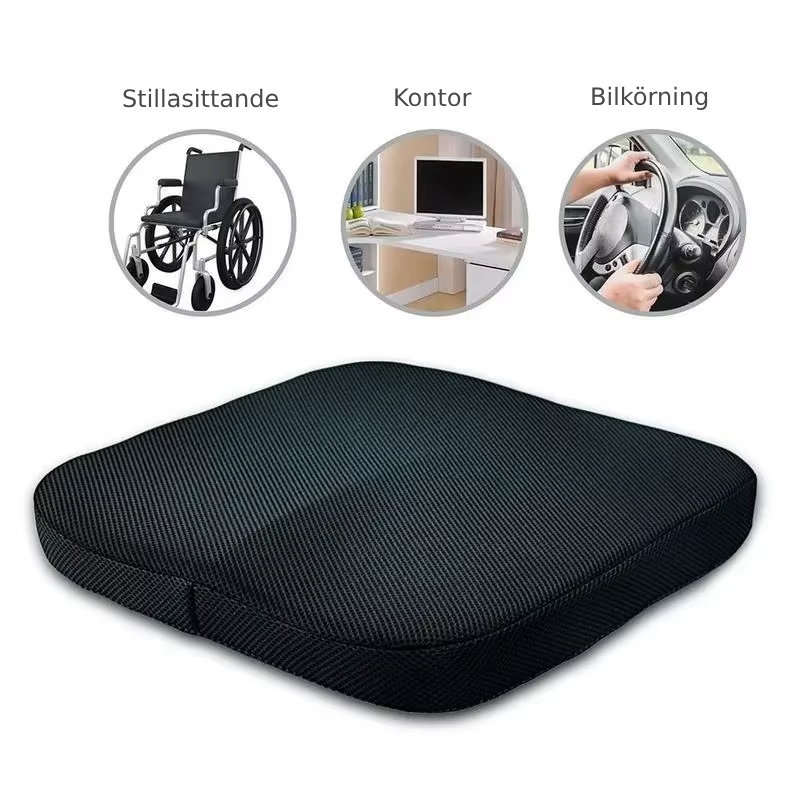 Ergonomisk Sittkudde – Avlastning för Svanskota &amp; Ryggsmärta
