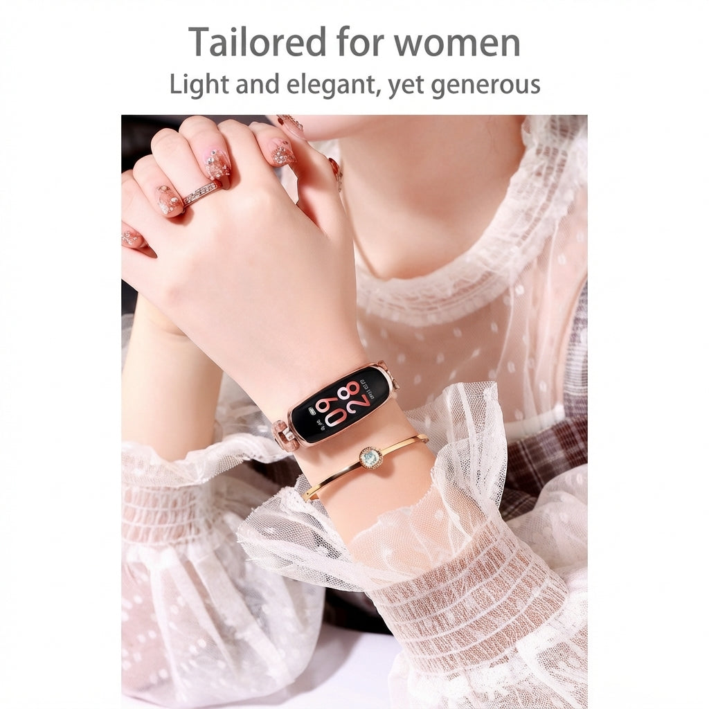 Smart Fitness Watch för kvinnor med armbandstraps