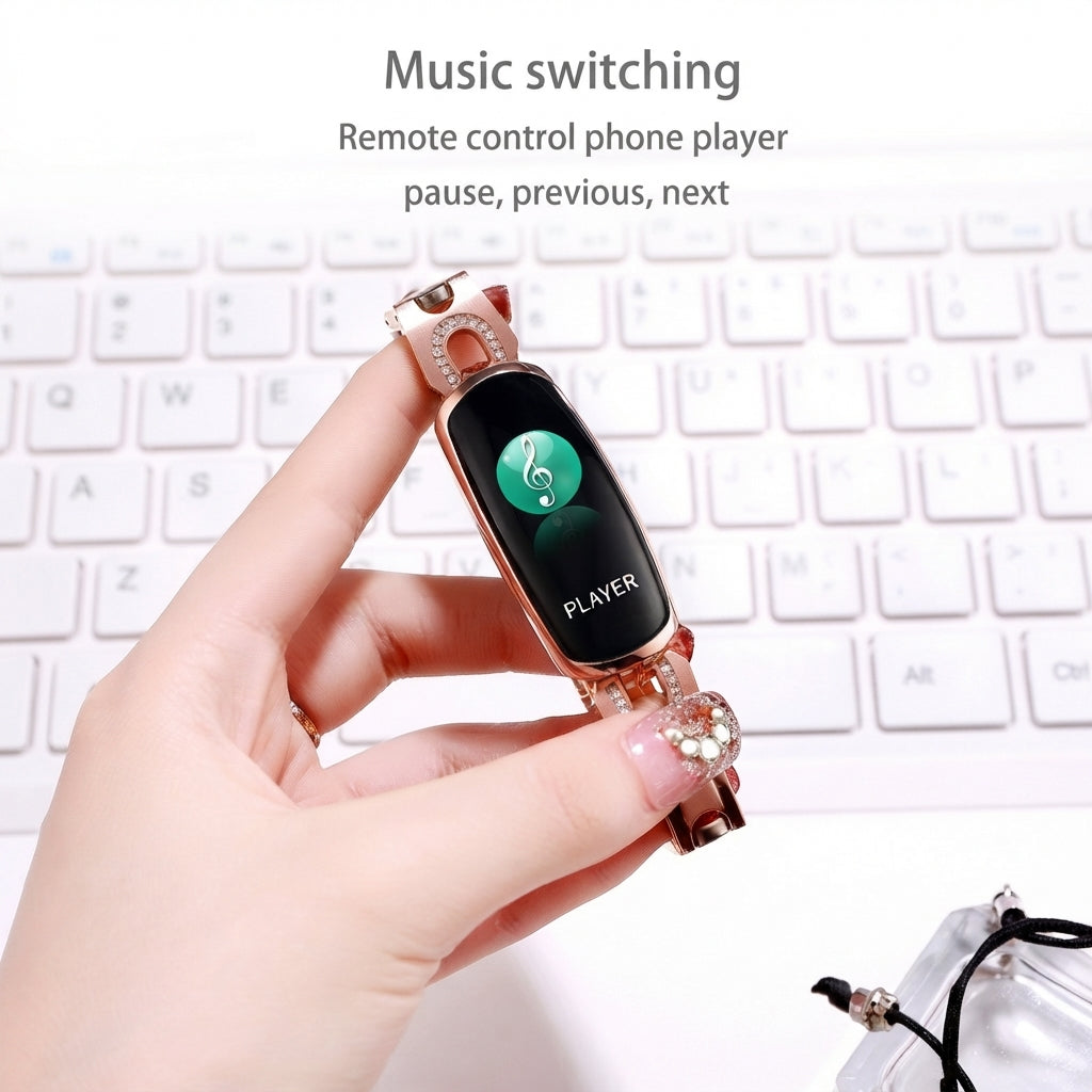 Smart Fitness Watch för kvinnor med armbandstraps