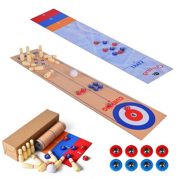 3-i-1 Bordshuffleboardspel