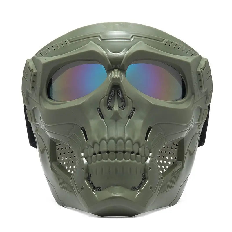 Taktisk ansiktsmask för airsoft och paintball - Andningsbar skyddsutrustning för utomhusstrider