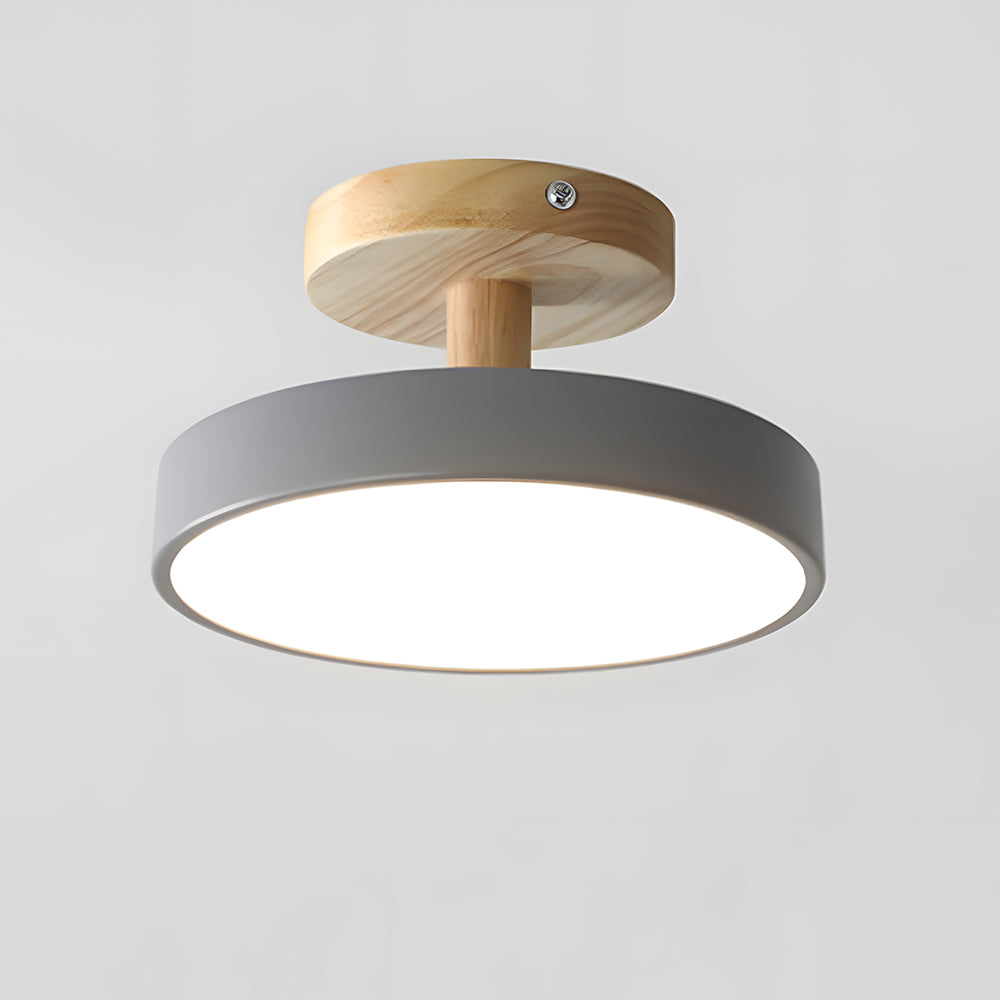 Modern Trä LED Taklampa