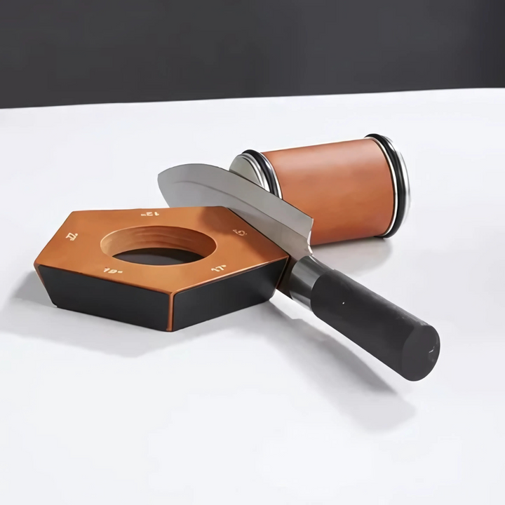 Knivslipningskit med magnetisk träbas