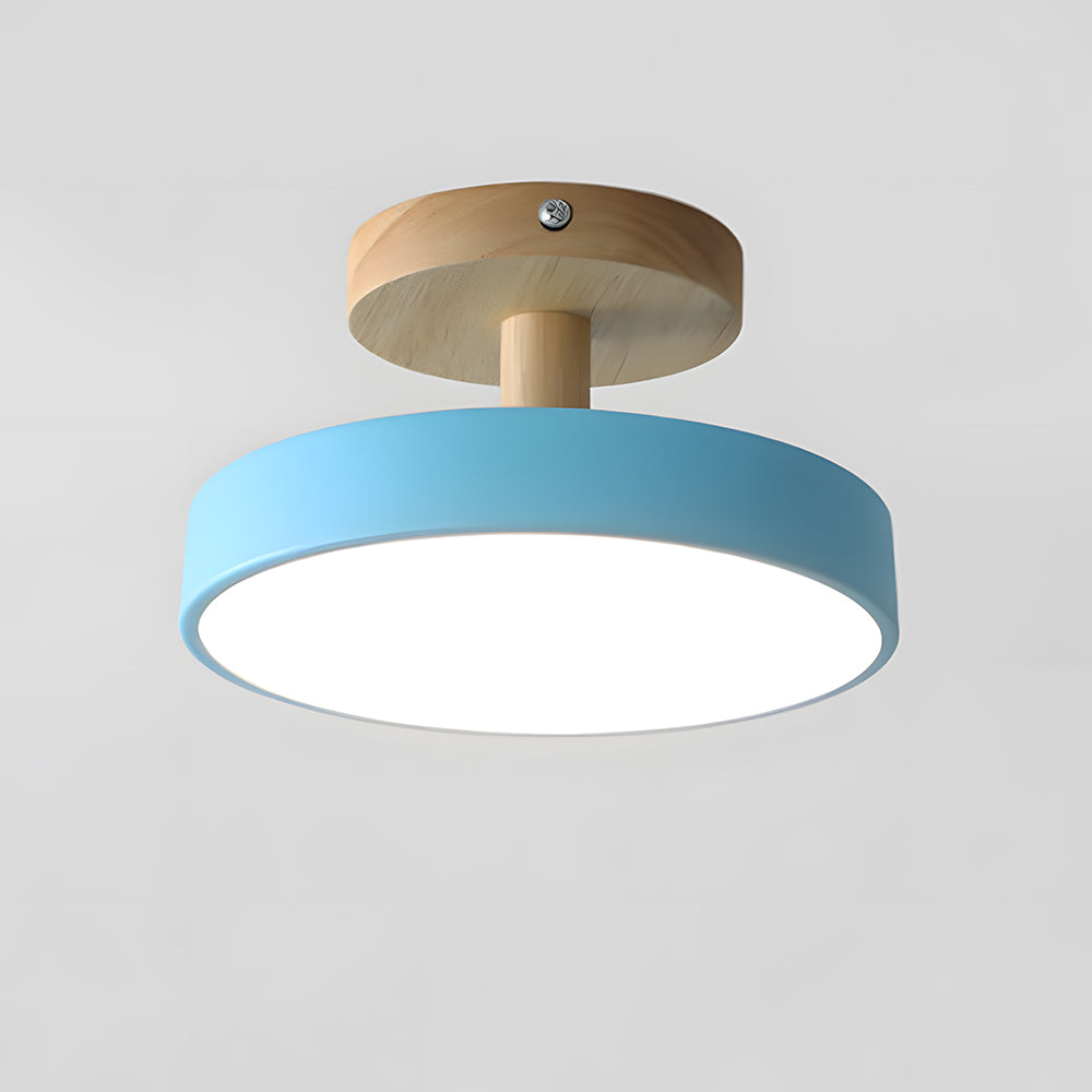 Modern Trä LED Taklampa