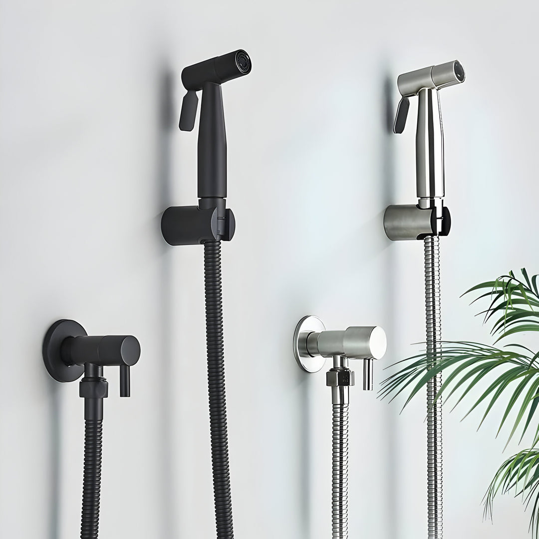 MonoSpray Set – Rostfritt Stål Bidet Sprayhuvud Armatur