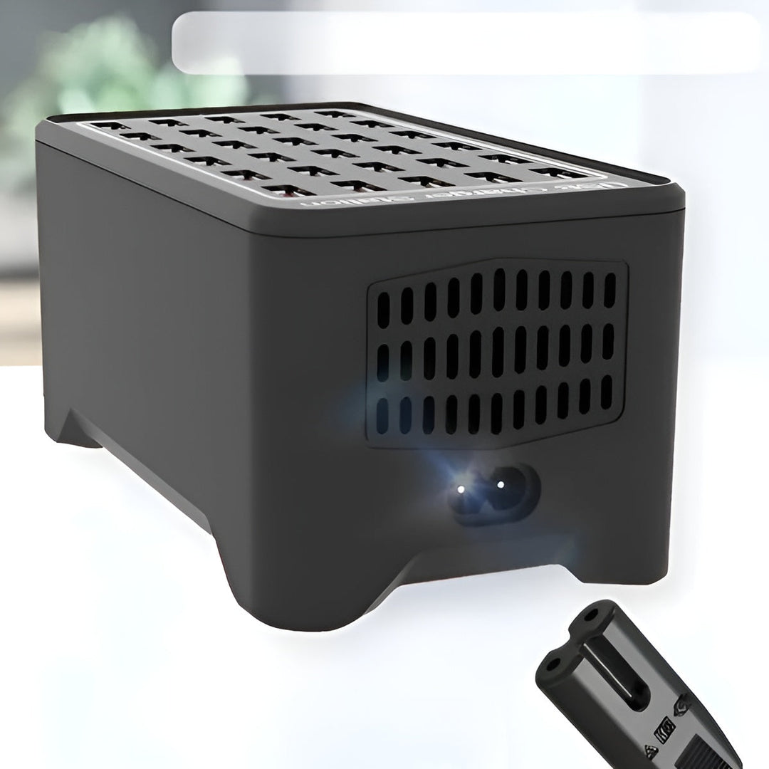 Multi-USB Laddstation – 30 portar | Snabb och samtidig laddning för flera enheter