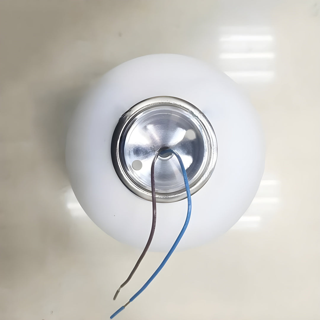 Rund Glas Vägglampa – Modern LED Lampa för Vardagsrum eller Hall