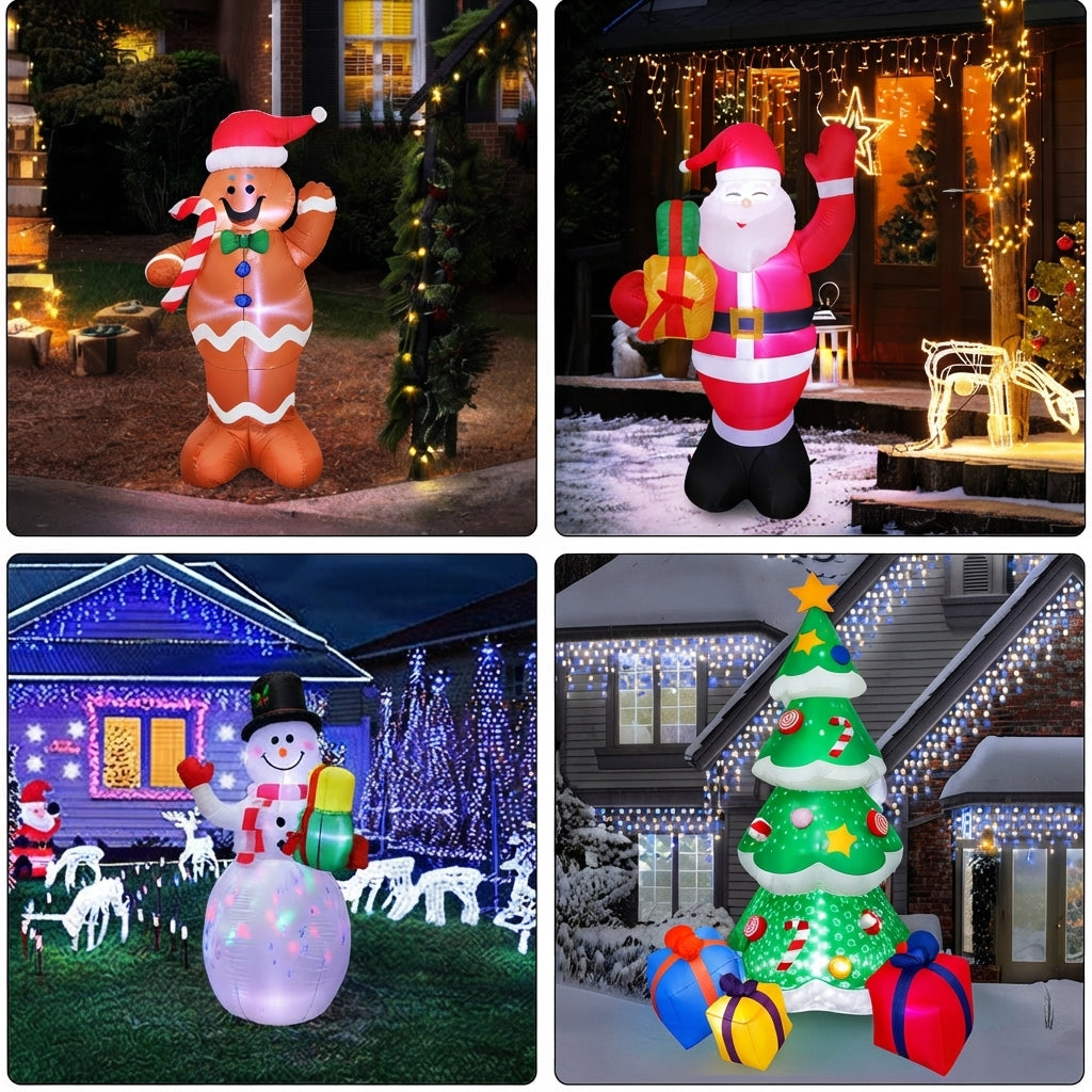 Utomhus Julsnögubbe Ljusdekoration