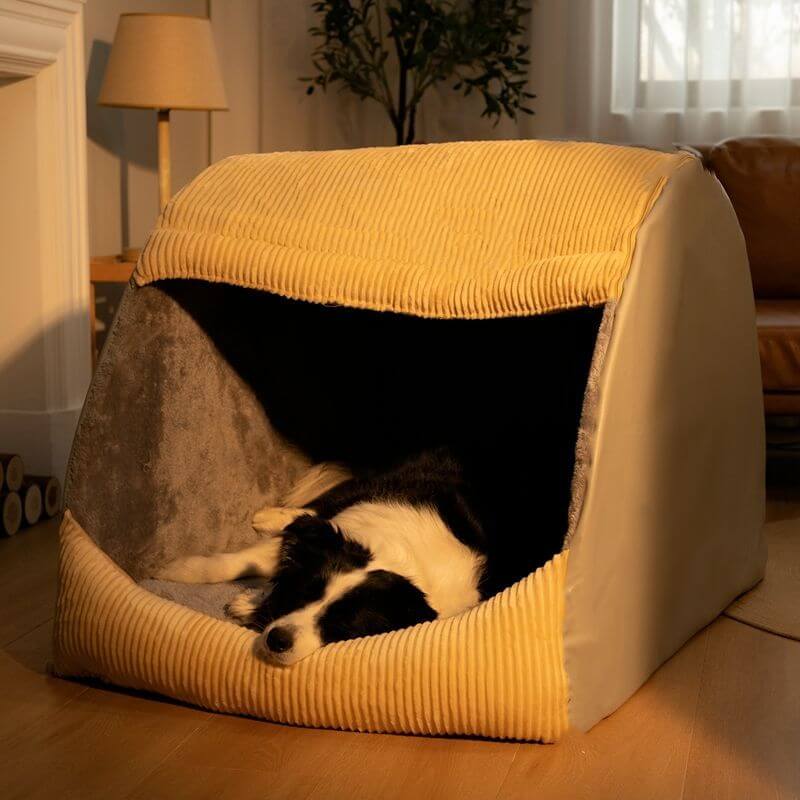 Rymlig &amp; Bekväm Hundsäng Fleece Plysch Hållbar Design