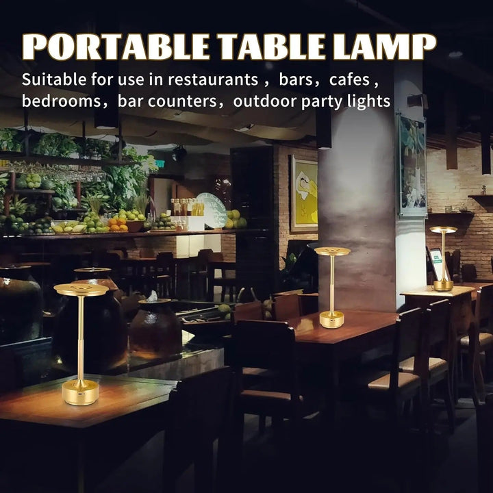 Modern Trådlös Bordslampa - Uppladdningsbar Med LED Touchsensor