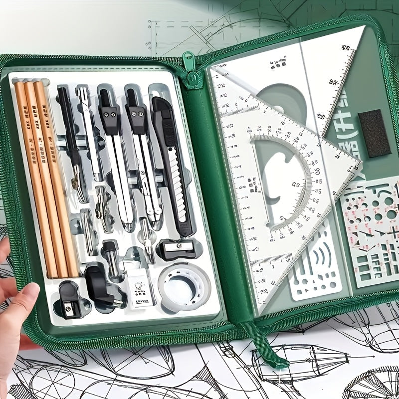 Carvallo-Set ProLinea | Rostfritt stål | Precisa geometriverktyg | För studier &amp; teknik
