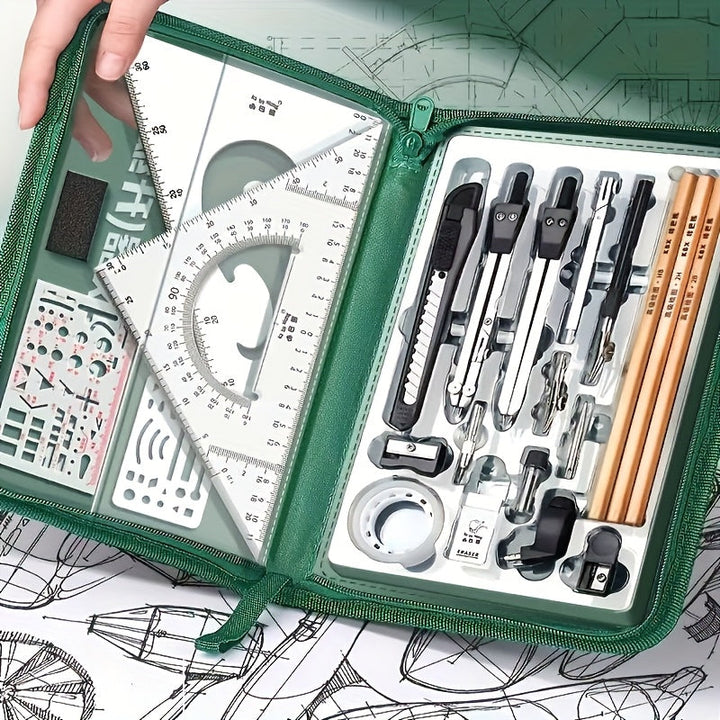 Carvallo-Set ProLinea | Rostfritt stål | Precisa geometriverktyg | För studier &amp; teknik