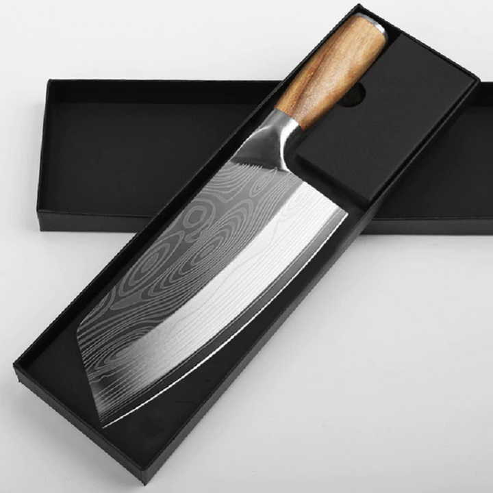 Köttyxa i Rostfritt Stål – Cleaver Kockkniv för Kök &amp; Styckning