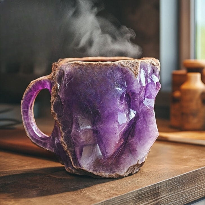 Carvallo GlaceCup | Handgjord &amp; Mineral Kristall | Isolerande &amp; Mikrovågssäker | 350–450 ml