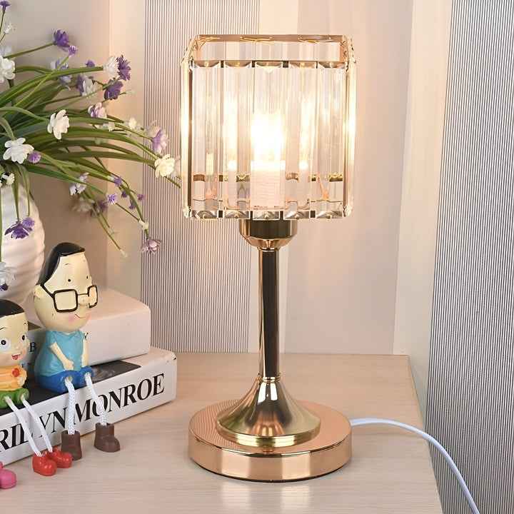 GlowGem Lampa - Nordisk Kristall-LED-Bordlampa