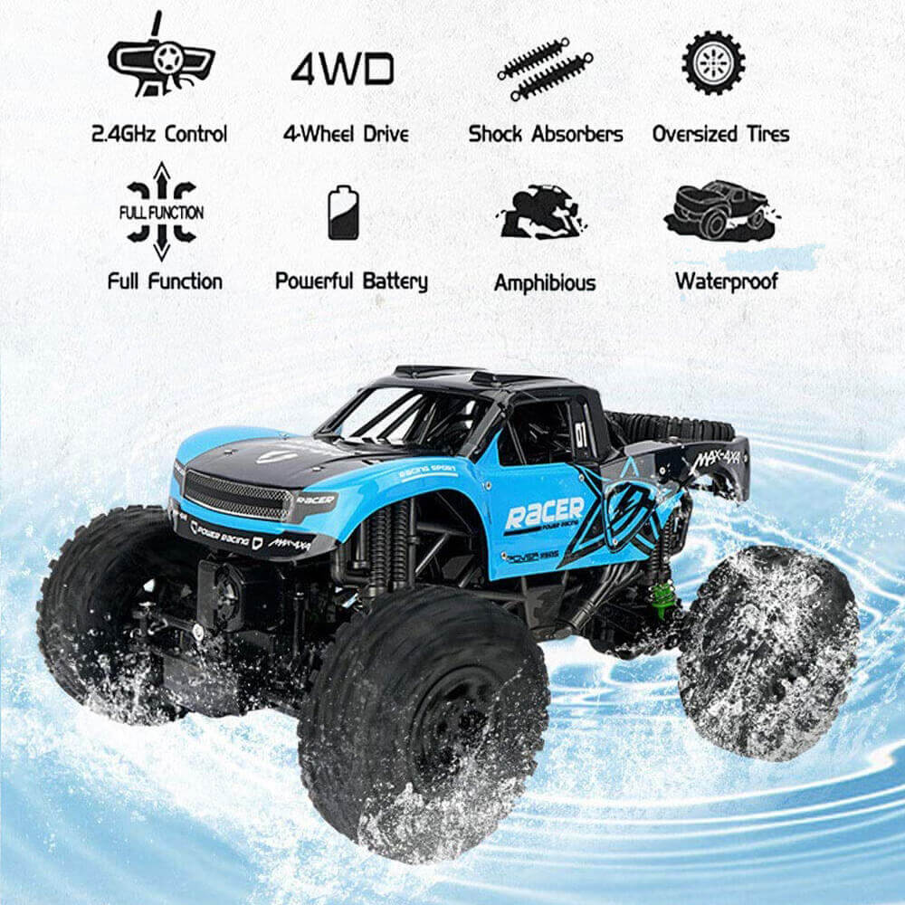 Fjärrkontroll Vattentät Off-Road Bil Leksak