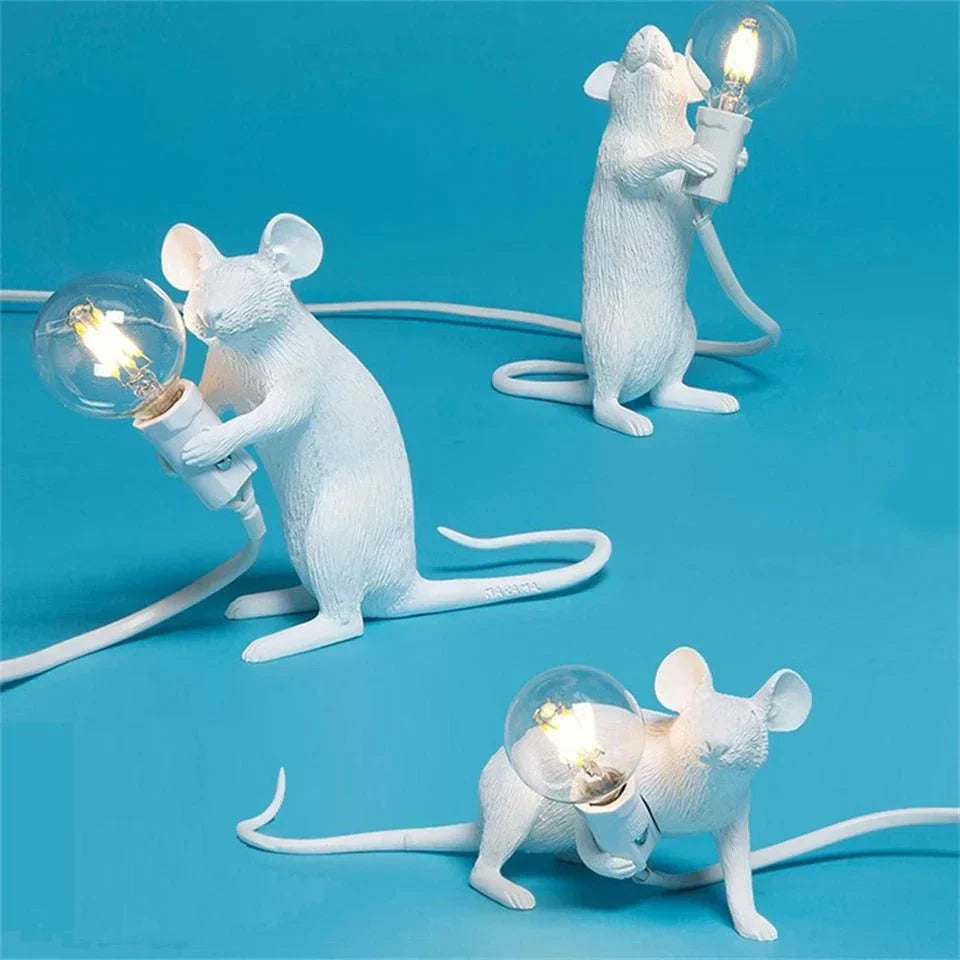 LumoMouse – Art Deco LED Bordslampa med Lekfull Design