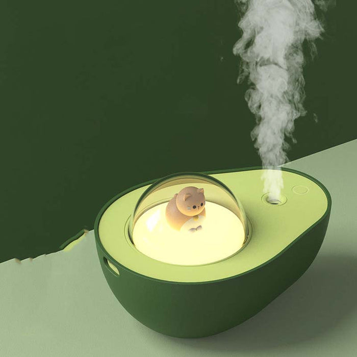 Avokado Luftfuktare Med Nattljus