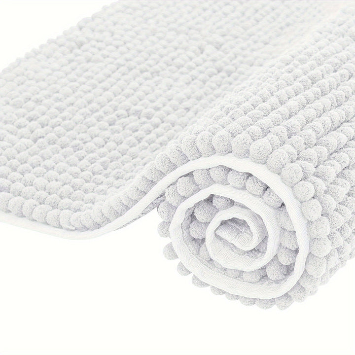 Ultra-Mjuk Chenille Badmatta – Perfekt för Badrum eller Entré