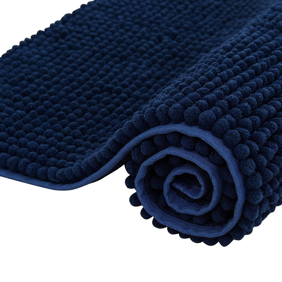 Ultra-Mjuk Chenille Badmatta – Perfekt för Badrum eller Entré