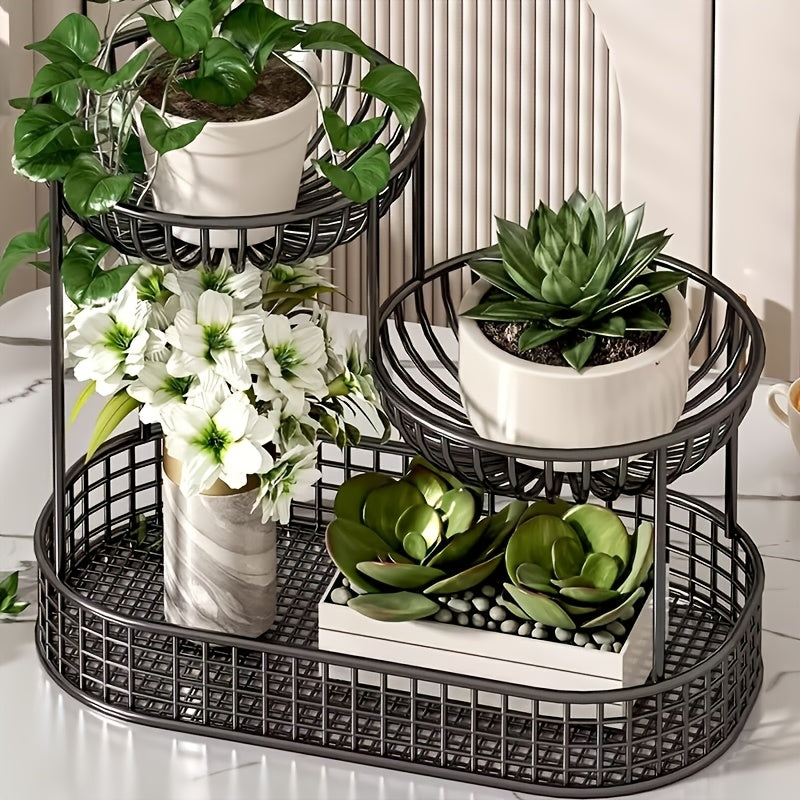 GoldenTier 3-Tier Fruktkorg – Elegant och Praktisk