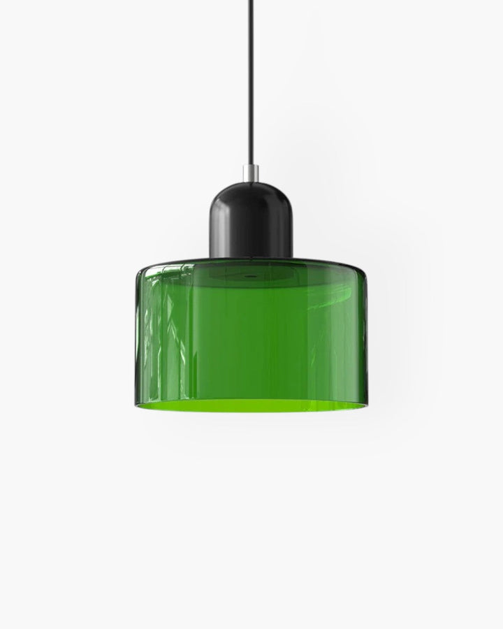 Formiva Pendel Lampa | Retro Modern Glas Skärm | Ambient E26 Belysning | Hårdkopplad Takarmatur