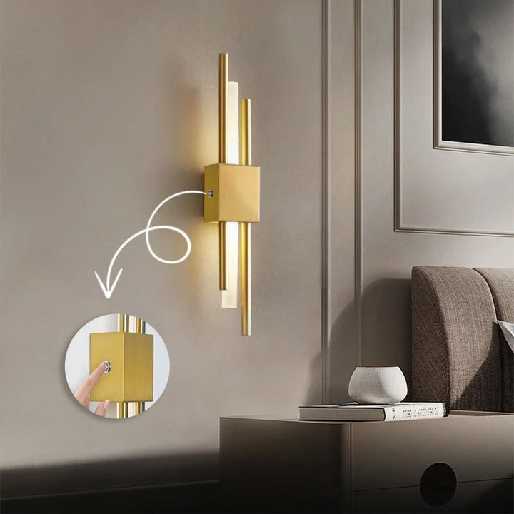 LED Staggered Trådlös Vägglampa – Usb Uppladdningsbar Inomhusbelysning för Modern Hembelysning