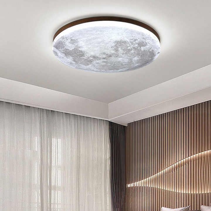 Elegant mån-inspirerad LED taklampa