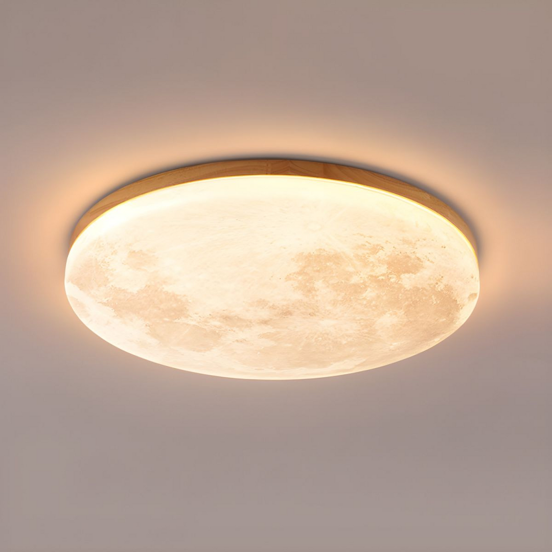 Elegant mån-inspirerad LED taklampa