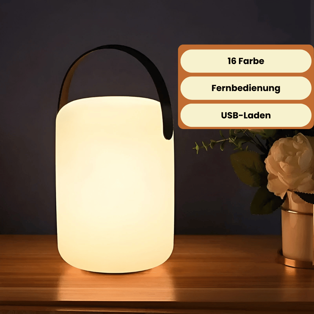 Trådlamp LED-bordslampa – Bärbar &amp; Vattentålig med fjärrkontroll | För trädgård, balkong &amp; vardagsrum