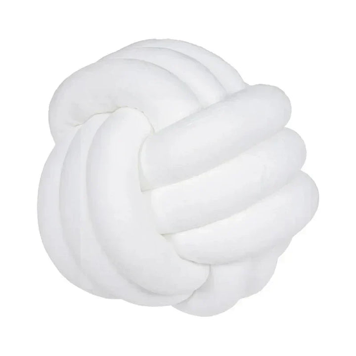 Dekorativ Knuten Suede Effekt Boll Mjuk Kudde Pillow