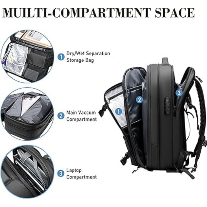 Vakuum Researransryggsäck – Smart Packning, Maximalt Utrymme