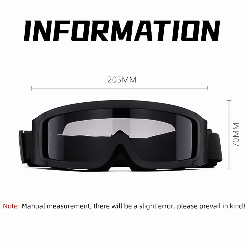 Royaleva Anti-Fog och Fit Over Glasögon Motorcykel Goggles