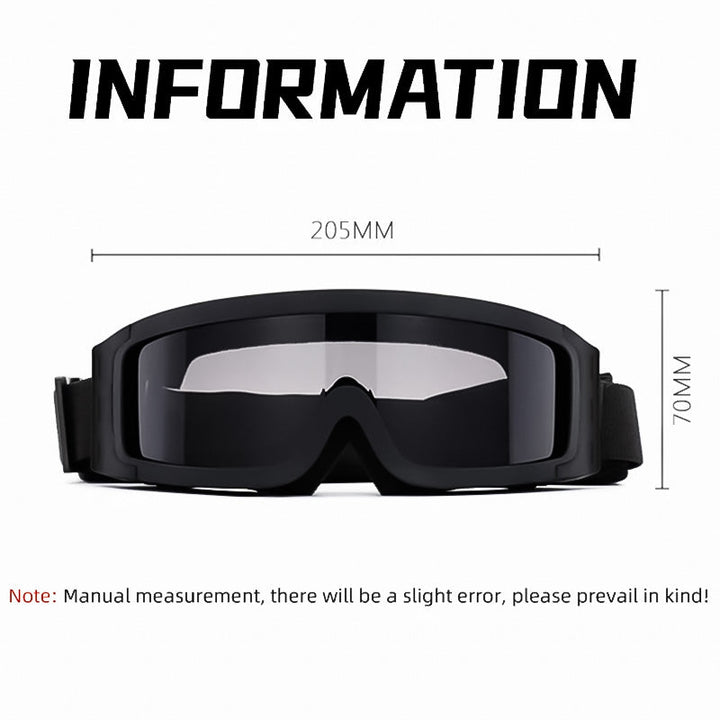 Royaleva Anti-Fog och Fit Over Glasögon Motorcykel Goggles