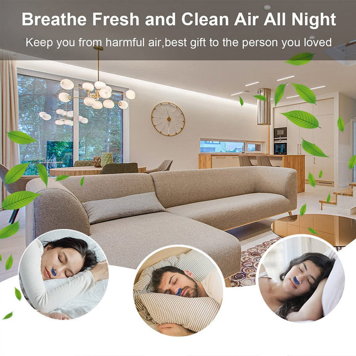 Micro CPAP Anti Snoring Elektronisk Sömn Apné Enhet