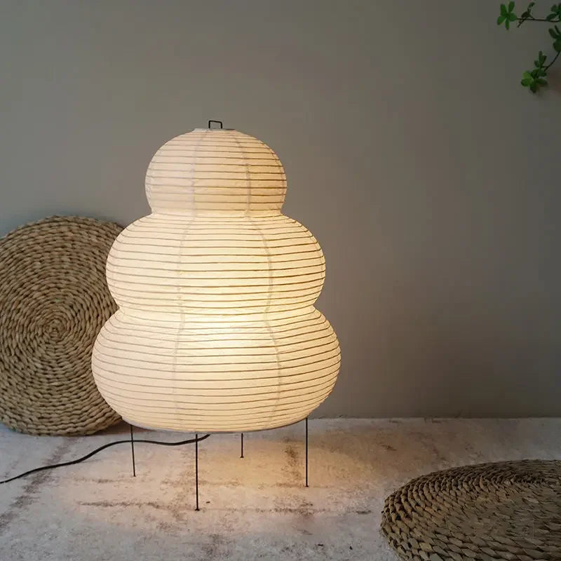 Äkta japansk papperslampa med retrostil – Mjuk belysning för varje rum