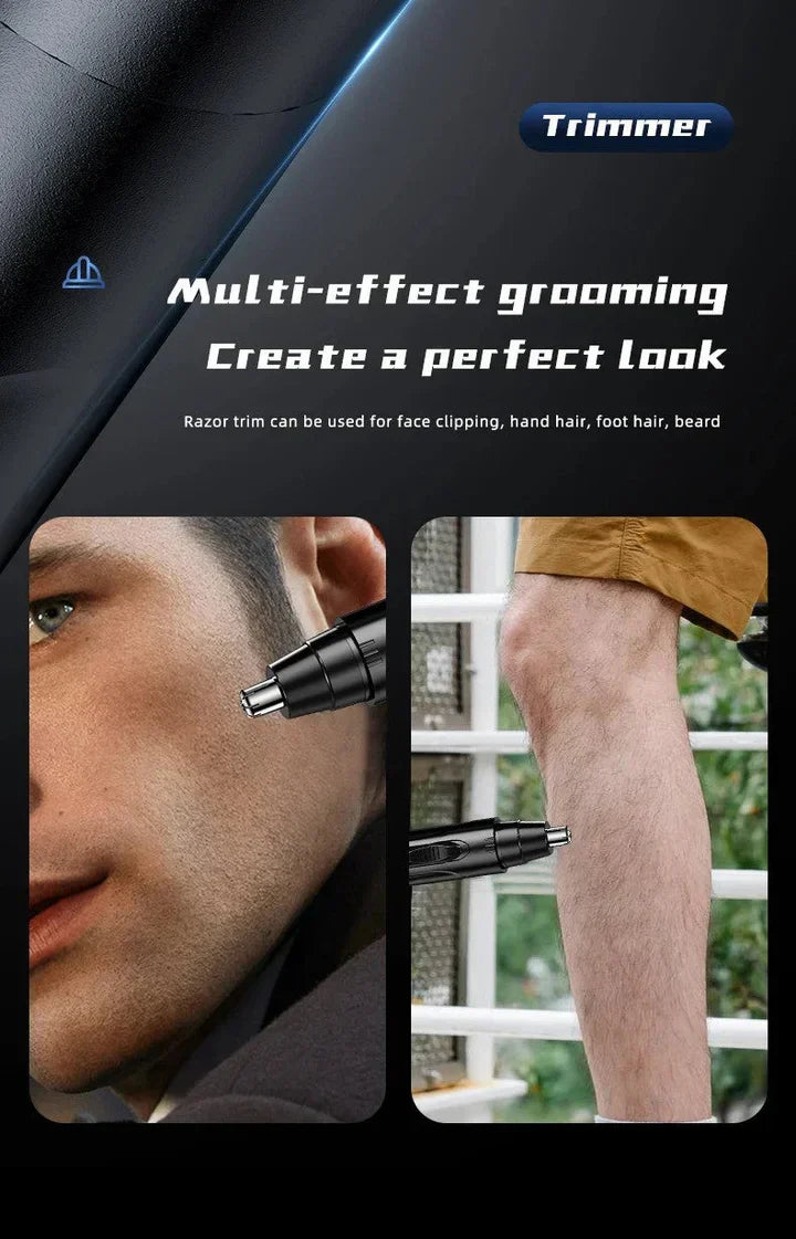 Professionell smärtfri näs- och öronhårtrimmer för män och kvinnor