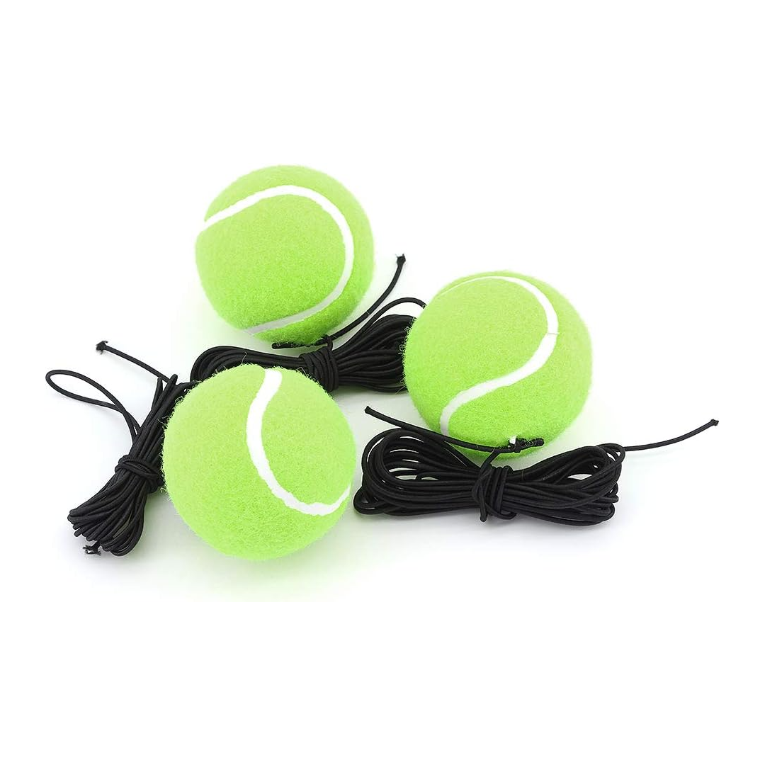 Carvallo Tennis Trainer | Självträning utan partner | Elastisk sladd 4 m | Mobil träningshjälp