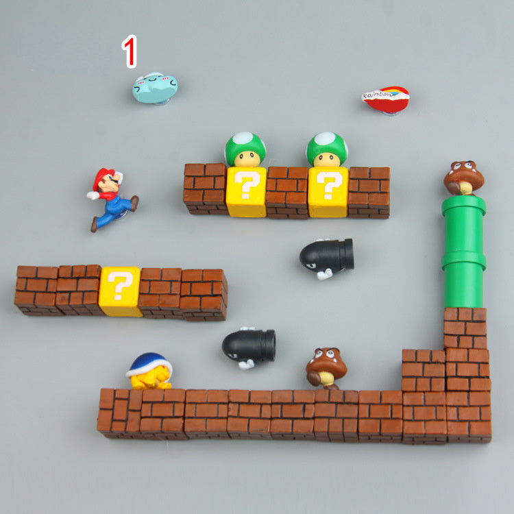 Super Mario Kylskåpsmagneter – För Glädjande Kök Dekoration