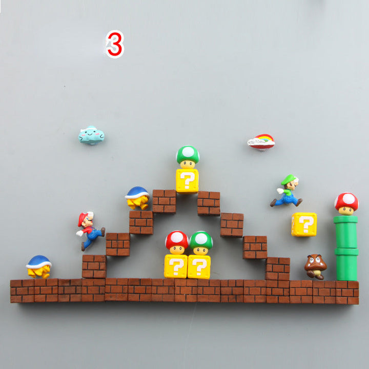Super Mario Kylskåpsmagneter – För Glädjande Kök Dekoration