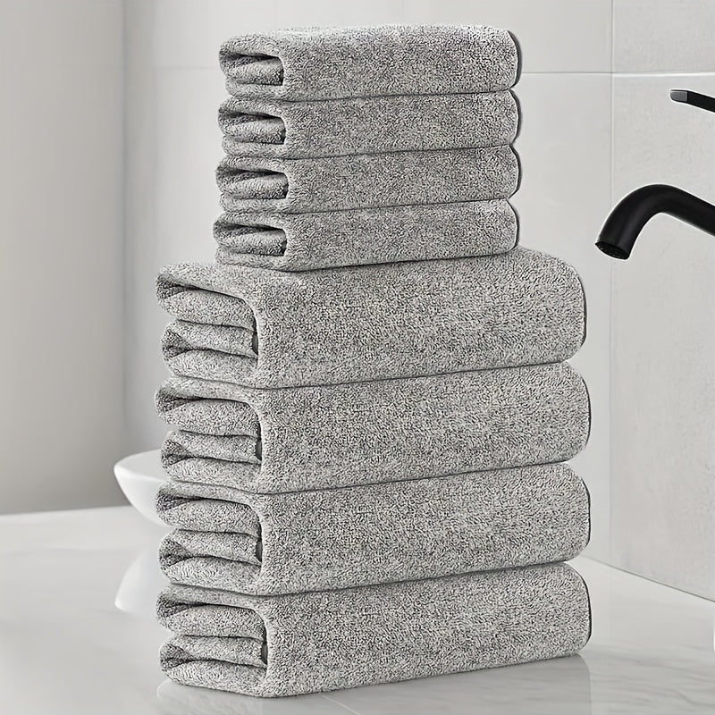 Mjuka korallfärgade frottéhandukar – Absorberande och snabbtorkande