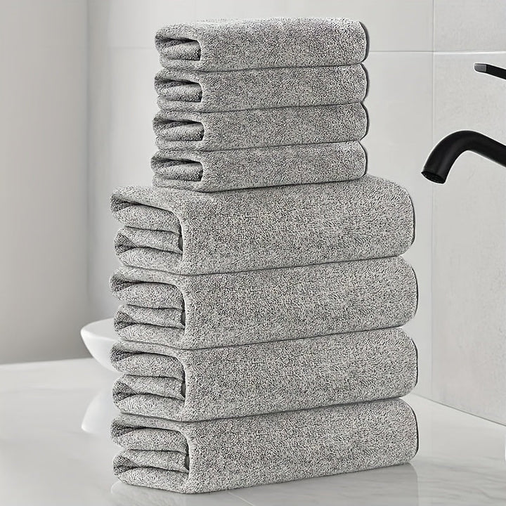 Mjuka korallfärgade frottéhandukar – Absorberande och snabbtorkande