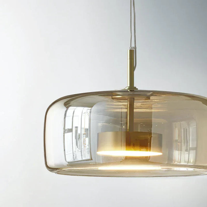 Pendellampa Glas LED Modern Takarmatur