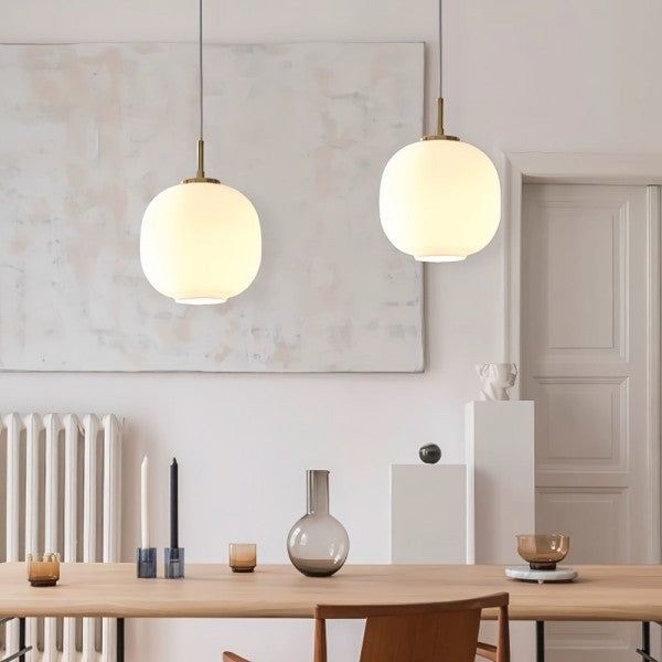 Pendellampa Opalglas Modern Taklampa